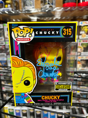 Ed gale signed BlackLight chucky funko beckett certified