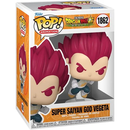 PREORDER FEBRUARY - Dragon Ball Super: Broly Super Saiyan God Vegeta Funko Pop! Vinyl Figure #1862