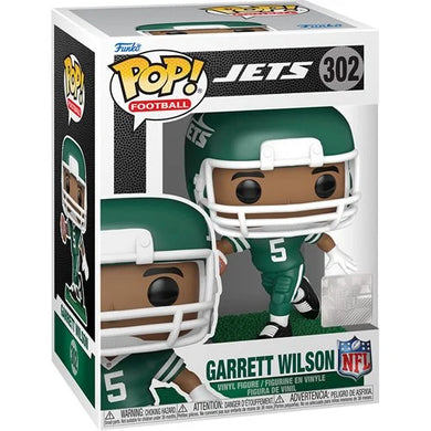 PREORDER FEBRUARY - NFL New York Jets Garrett Wilson (Color) Funko Pop! Vinyl Figure #302