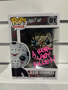 Ari Lehman signed Jason Voorhees funko pop with coa