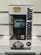 Load image into Gallery viewer, Ari Lehman signed Jason Voorhees funko pop with coa