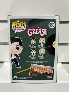 John Travolta Signed Danny Zuko Grease Funko Pop With Coa