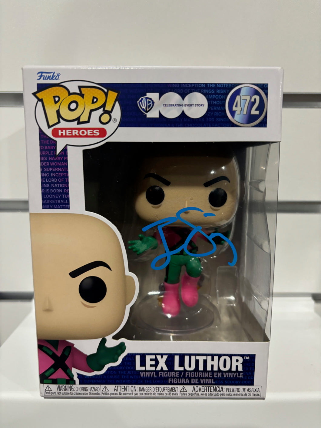 Jesse Eisenberg signed Lex Luther Funko Pop with COA