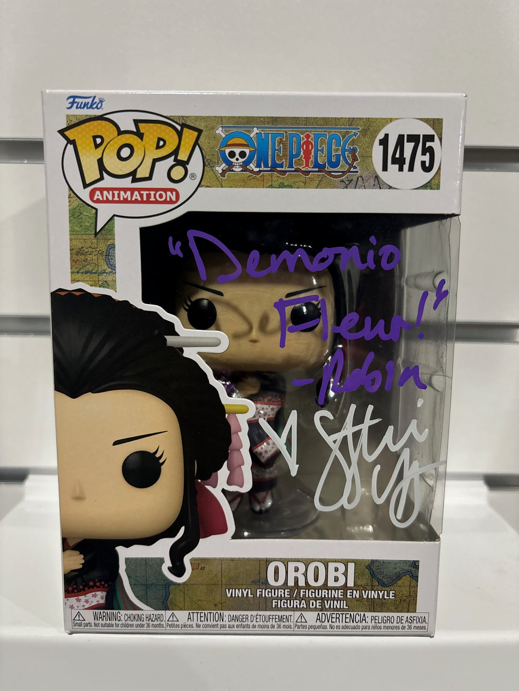 Stephanie young signed orobi one piece funko pop with coa