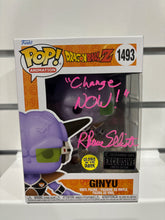 Load image into Gallery viewer, R Bruce Elliott signed Ginyu glow funko pop with coa