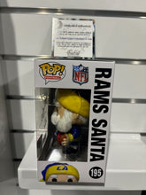 Load image into Gallery viewer, Jack Youngblood signed Los Angeles rams Santa funko pop with coa