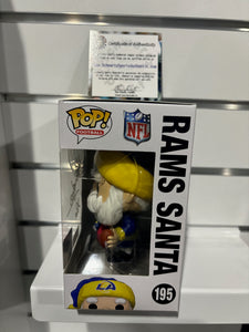 Jack Youngblood signed Los Angeles rams Santa funko pop with coa