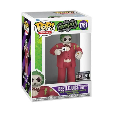 PREORDER FEBRUARY - Beetlejuice Shrunken Head Funko Pop! Vinyl Figure #1761 - Entertainment Earth Exclusive