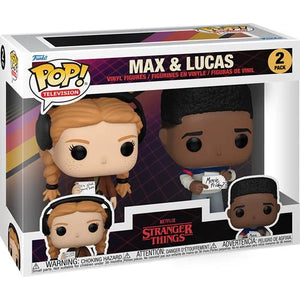PREORDER JULY - Stranger Things Season 4 Max & Lucas Funko Pop! Vinyl Figure 2-Pack