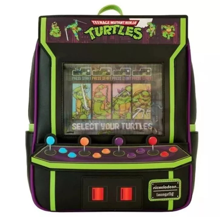 Loungefly Teenage Mutant Ninja Turtles 40th Anniversary Arcade Mini-Backpack