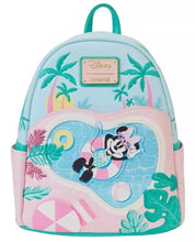 Load image into Gallery viewer, Loungefly Disney Minnie Mouse Vacation Style Mini Backpack