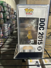 Load image into Gallery viewer, Christopher Lloyd signed doc brown 2015 funko pop with coa graded