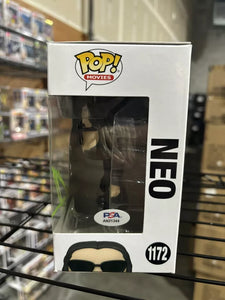 Keanu reeves signed new matrix funko pop with coa