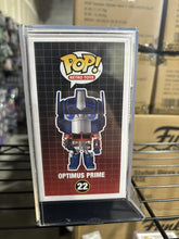 Load image into Gallery viewer, Peter Cullen signed Optimus prime funko pop with coa graded