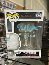 Load image into Gallery viewer, Paul bettany signed vision funko pop with coa