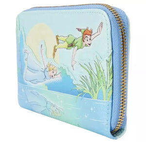 Loungefly Disney Peter Pan You Can Fly Glows Zip Around Wallet