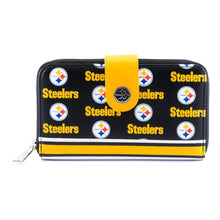 Load image into Gallery viewer, NFL PITTSBURGH STEELERS LOGO ALLOVER PRINT BIFOLD WALLET